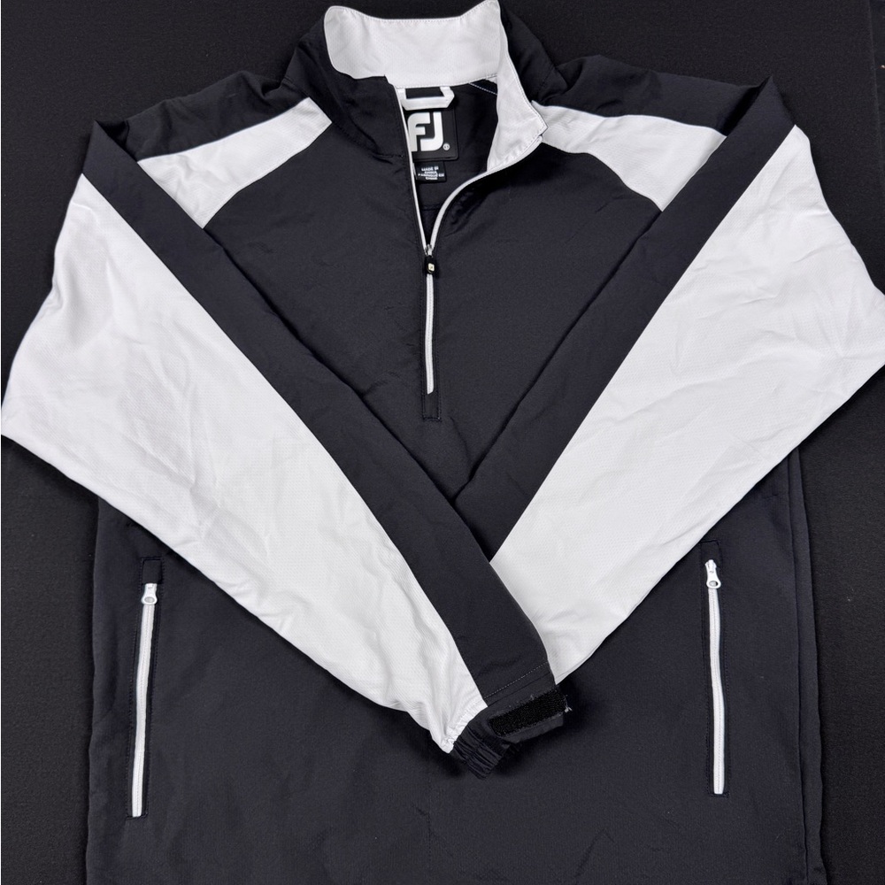FootJoy Men's Black and White Windshirt
